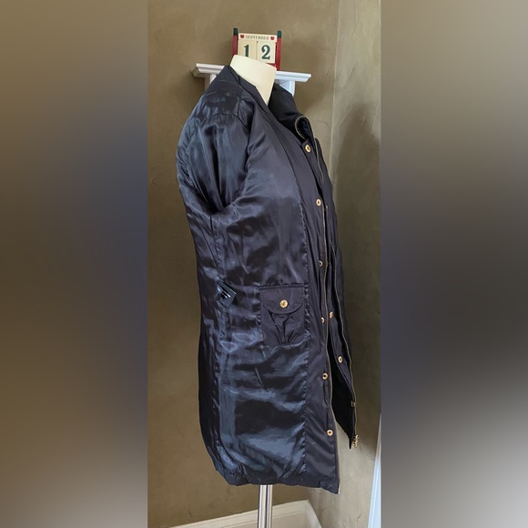 Guess Down Puffer Jacket Full Zip Down Feathers Black Women Small Winter - Picture 15 of 16